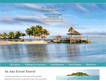 Tablet Screenshot of inanyeventtravel.com